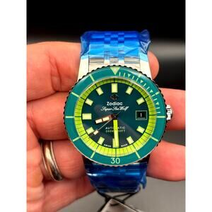 Zodiac Super Sea Wolf ZO9310 Automatic Diver Stainless Steel Jubilee Bracelet